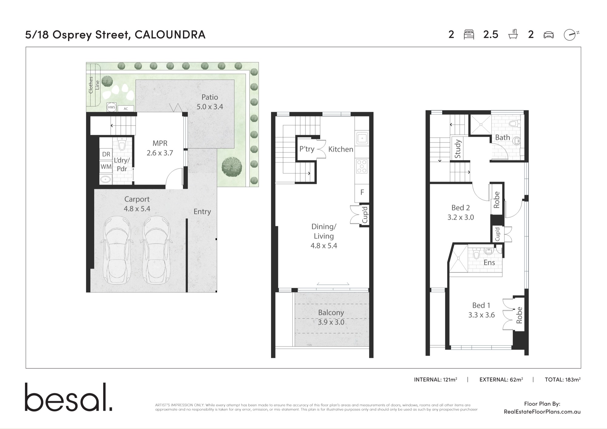 The Osprey Villas floorplan