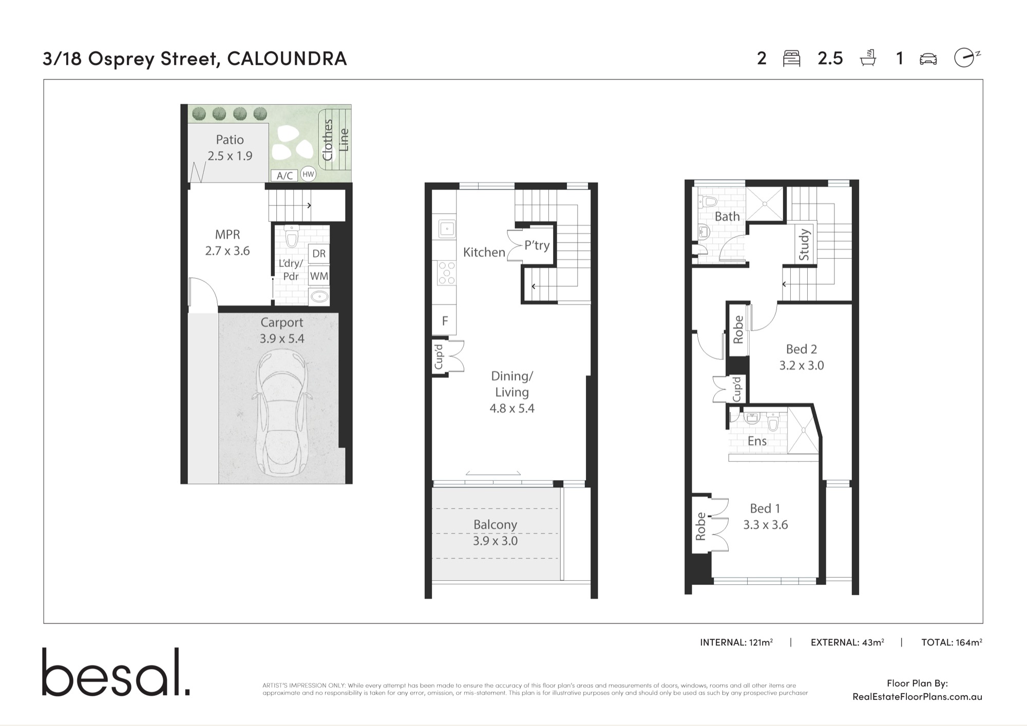 The Osprey Villas floorplan