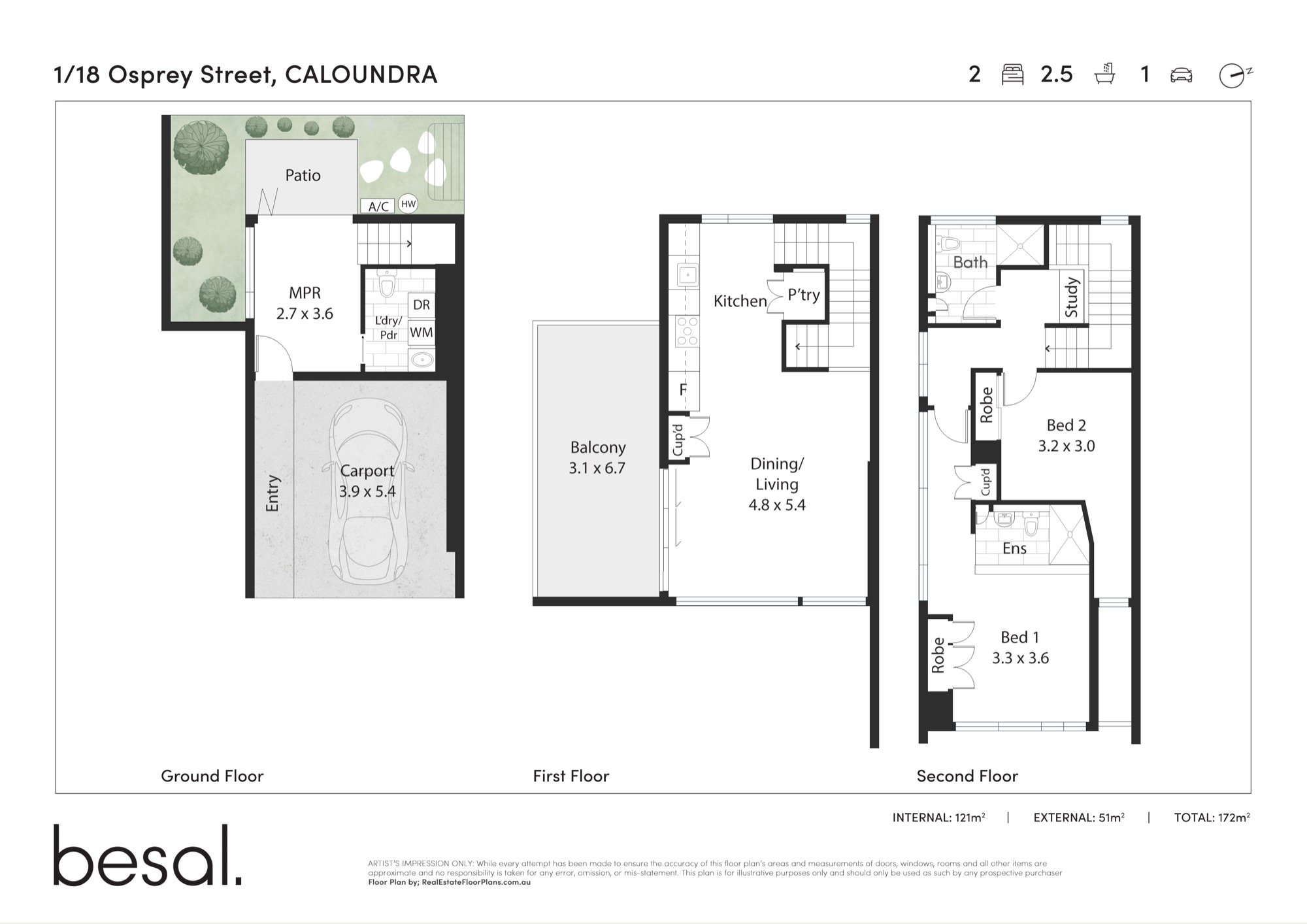 The Osprey Villas floorplan